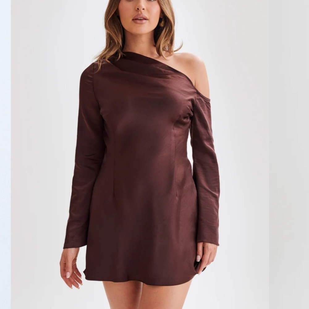 NEW  Long Sleeve Nikita Dress - chocolate brown